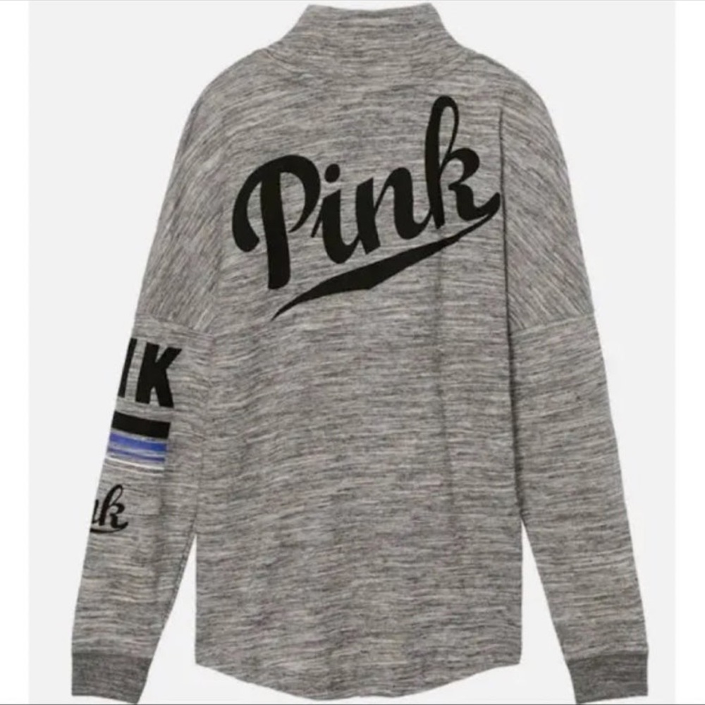 Pink Victoria’s Secret Pull over Sweater Sweatshirt Grey XS oversize
